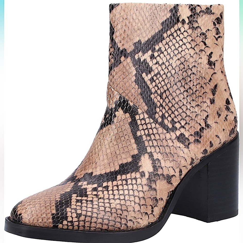 STEVE MADDEN - Snake Skin Ankle Booties (Size 9)